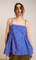 cressida cami - blue paisley