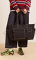 eliza techy tote bag - black