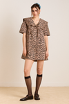 pre-order goldie mini dress - leopard