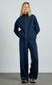 rafe jogger with crochet edge stripe - navy