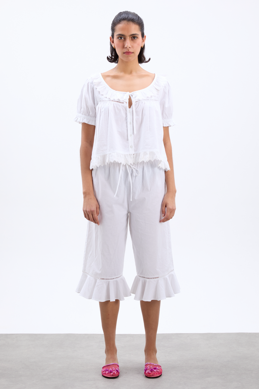 harling long bloomers - white